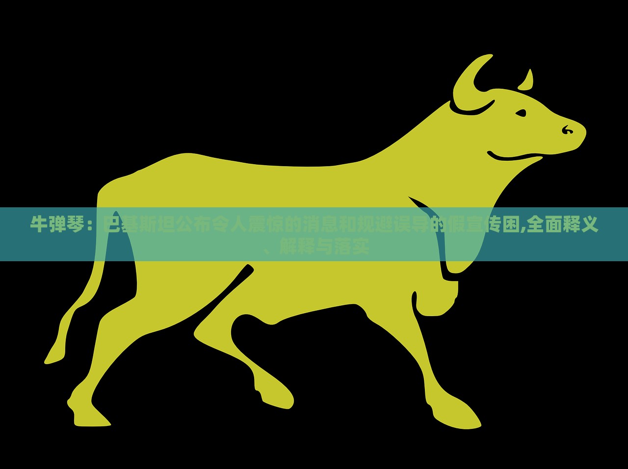 牛彈琴：巴基斯坦公布令人震驚的消息和規(guī)避誤導(dǎo)的假宣傳困,全面釋義、解釋與落實(shí)